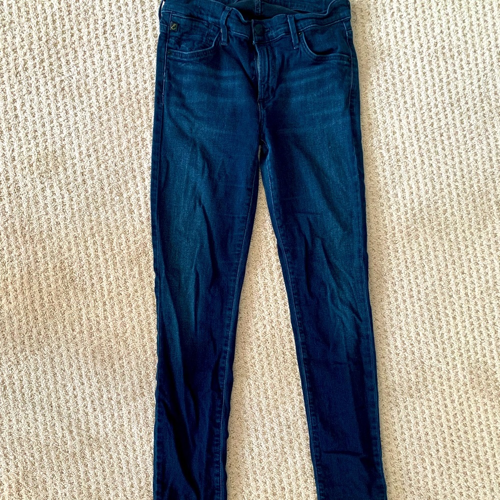 A Gold E jeans 43% cupro, 27% cotton, 27% rayon, 3% poly 30.0" Inseam 8.5" Rise